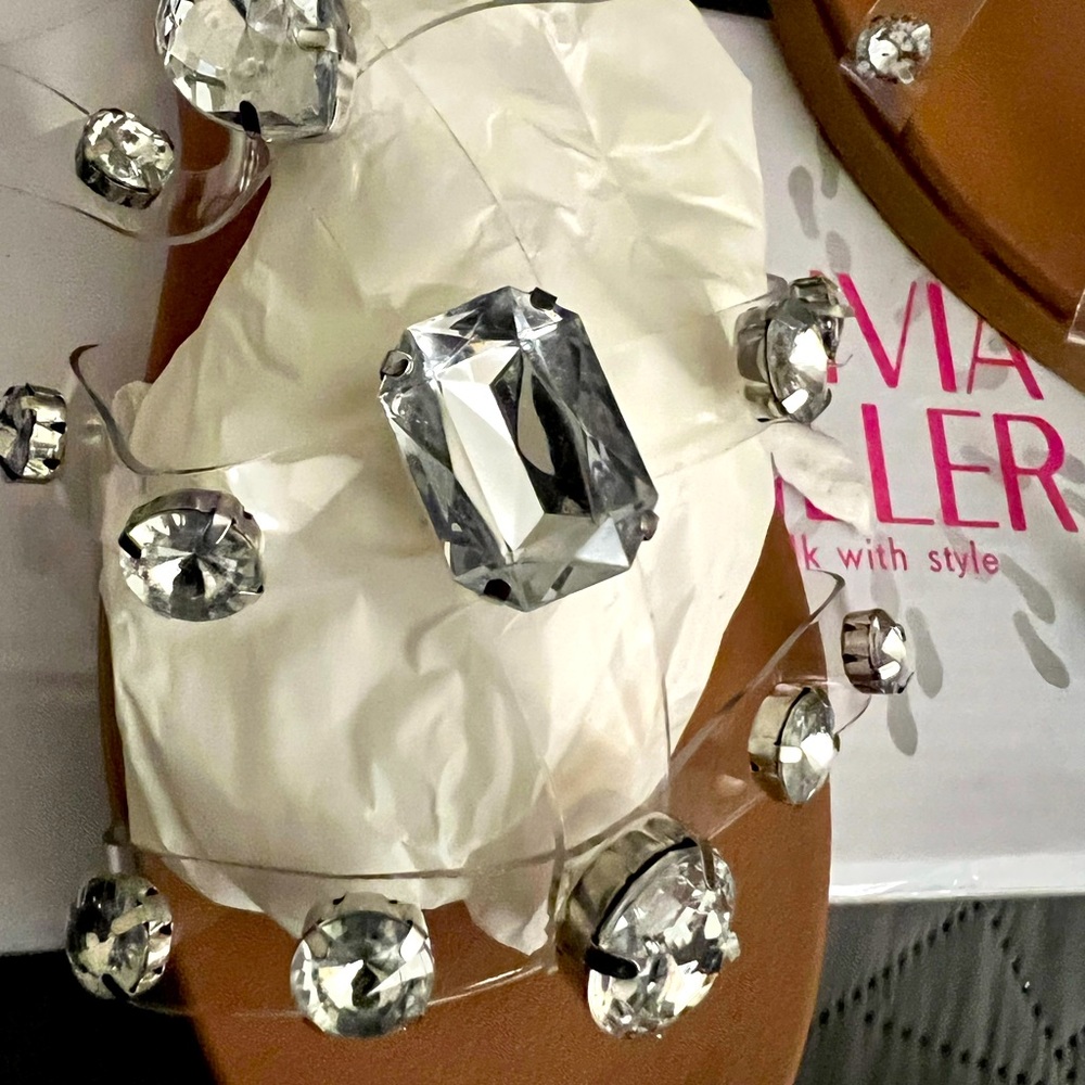 Clear and Crystal Sandals/Slides
